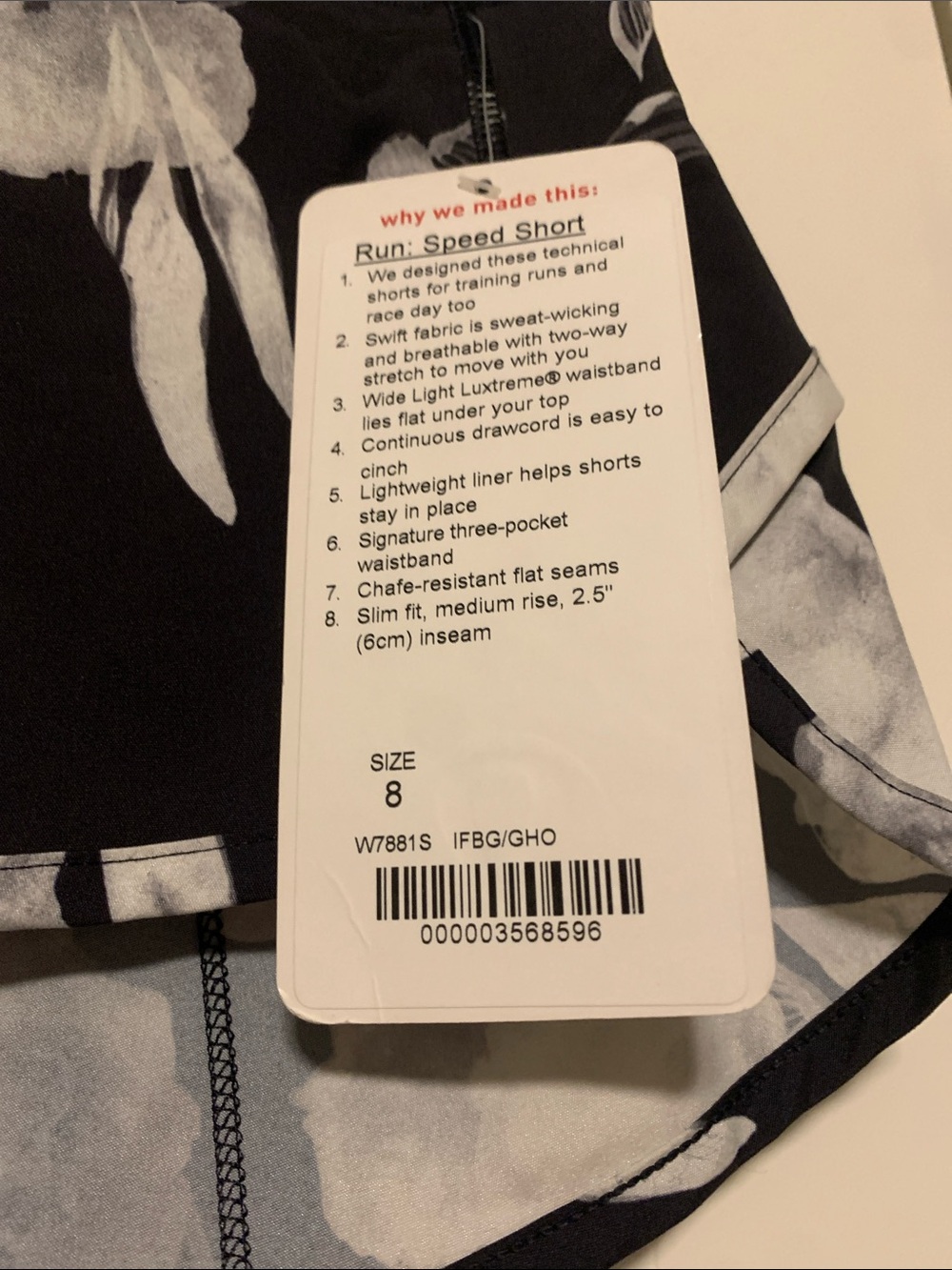 Lululemon Run: Speed Short, Sz 8
No rip tag, NWT - Picture 2 of 5